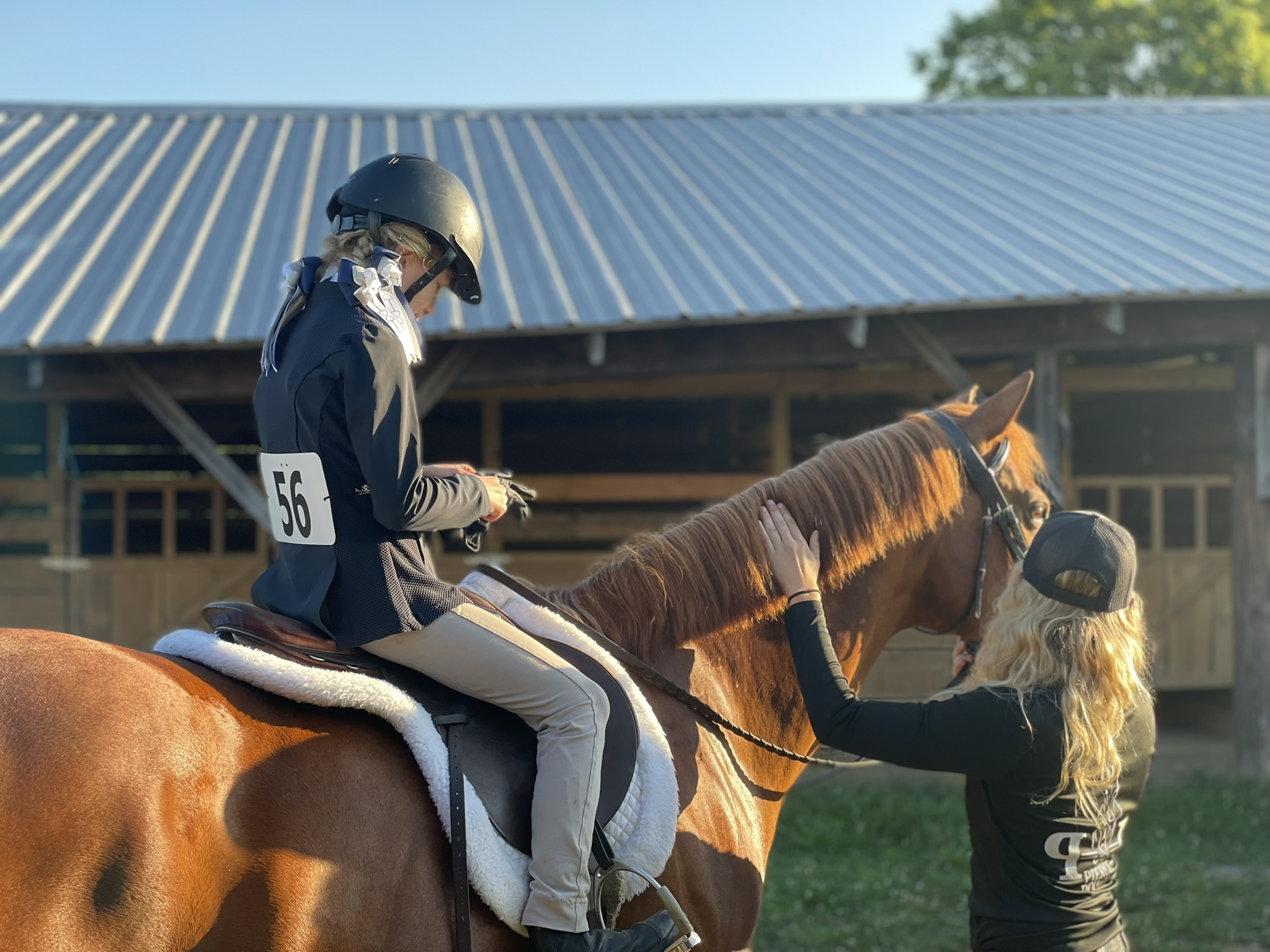 Paige Coaching at Show